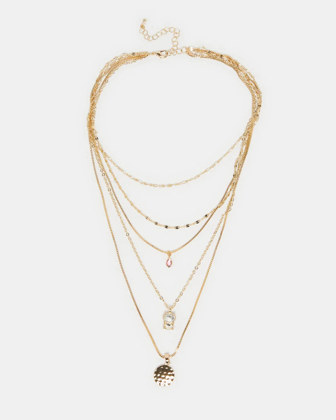 Women Gold Embellished Necklace sold by Redtag