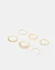 Women Gold Embellished Ring Set (Pack of 6) sold by Redtag