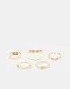 Women Gold Embellished Ring Set (Pack of 6) sold by Redtag