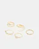 Women Gold Embellished Ring Set (Pack of 6) sold by Redtag
