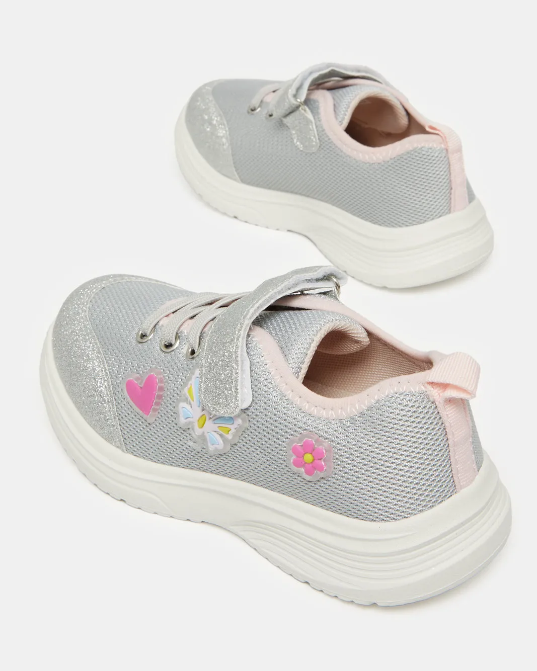 Girls Grey Embellished Trainer sold by Redtag product image thumbnail 4