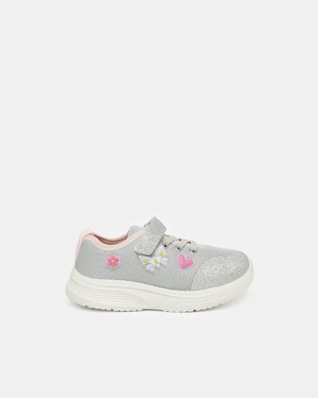 Girls Grey Embellished Trainer sold by Redtag