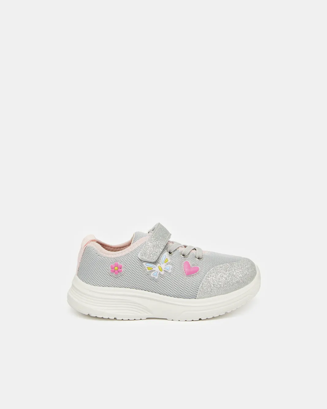 Girls Grey Embellished Trainer sold by Redtag