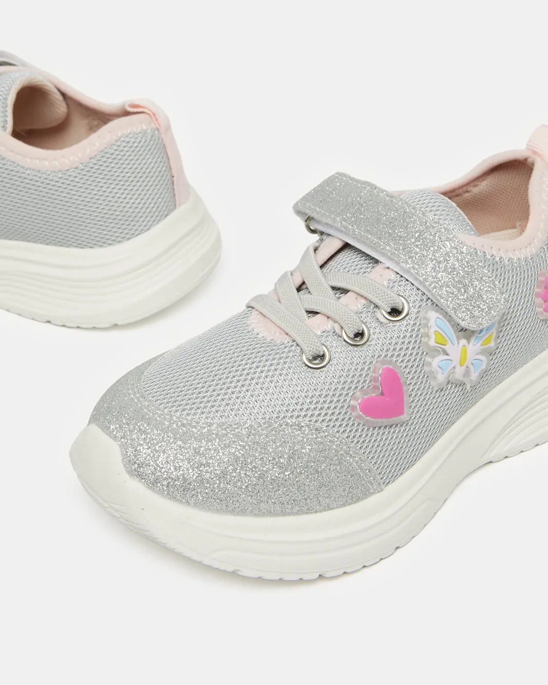Girls Grey Embellished Trainer sold by Redtag product image thumbnail 3