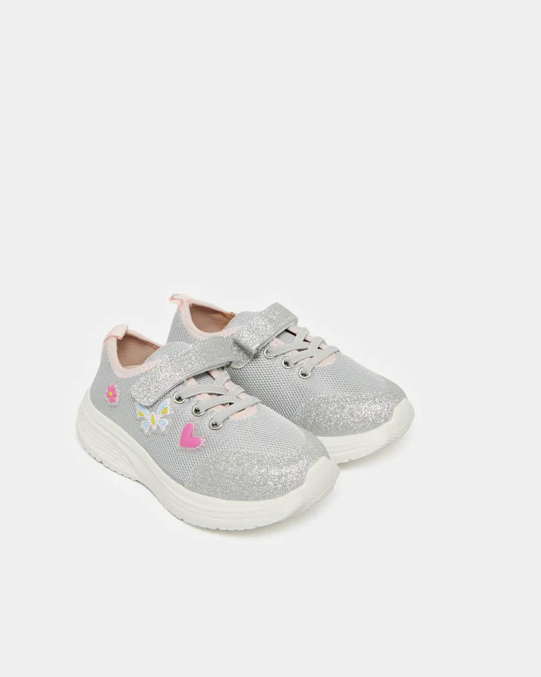 Girls Grey Embellished Trainer sold by Redtag product image thumbnail 2