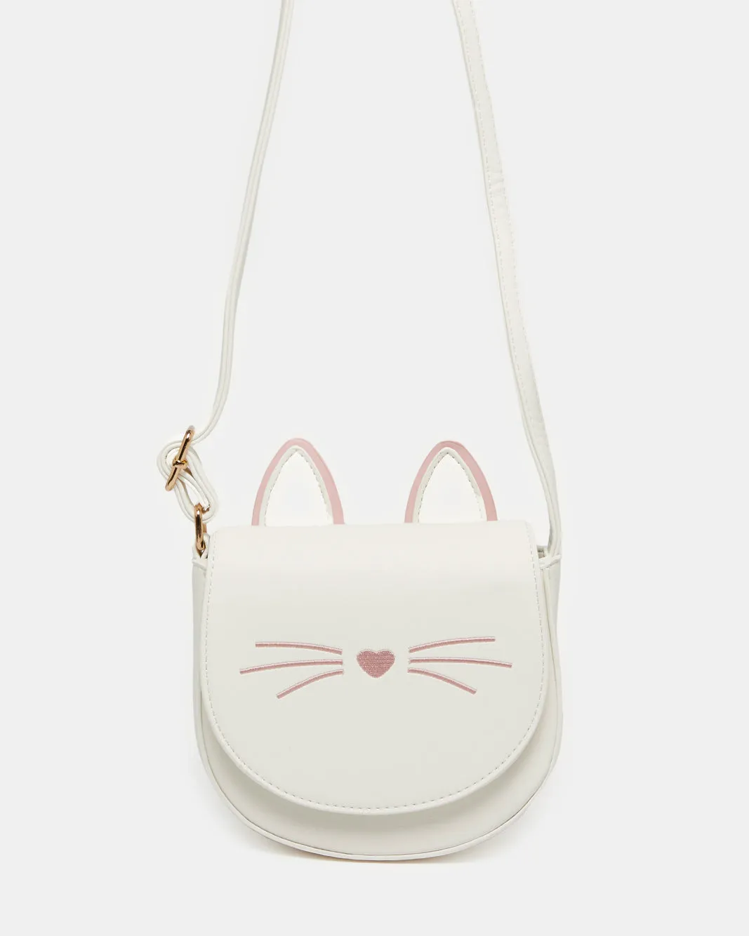 Girls White And Pink Embellished Crossbody Bag sold by Redtag