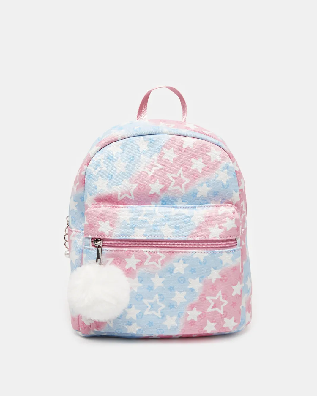 Girls Pink And Blue Printed Backpack sold by Redtag