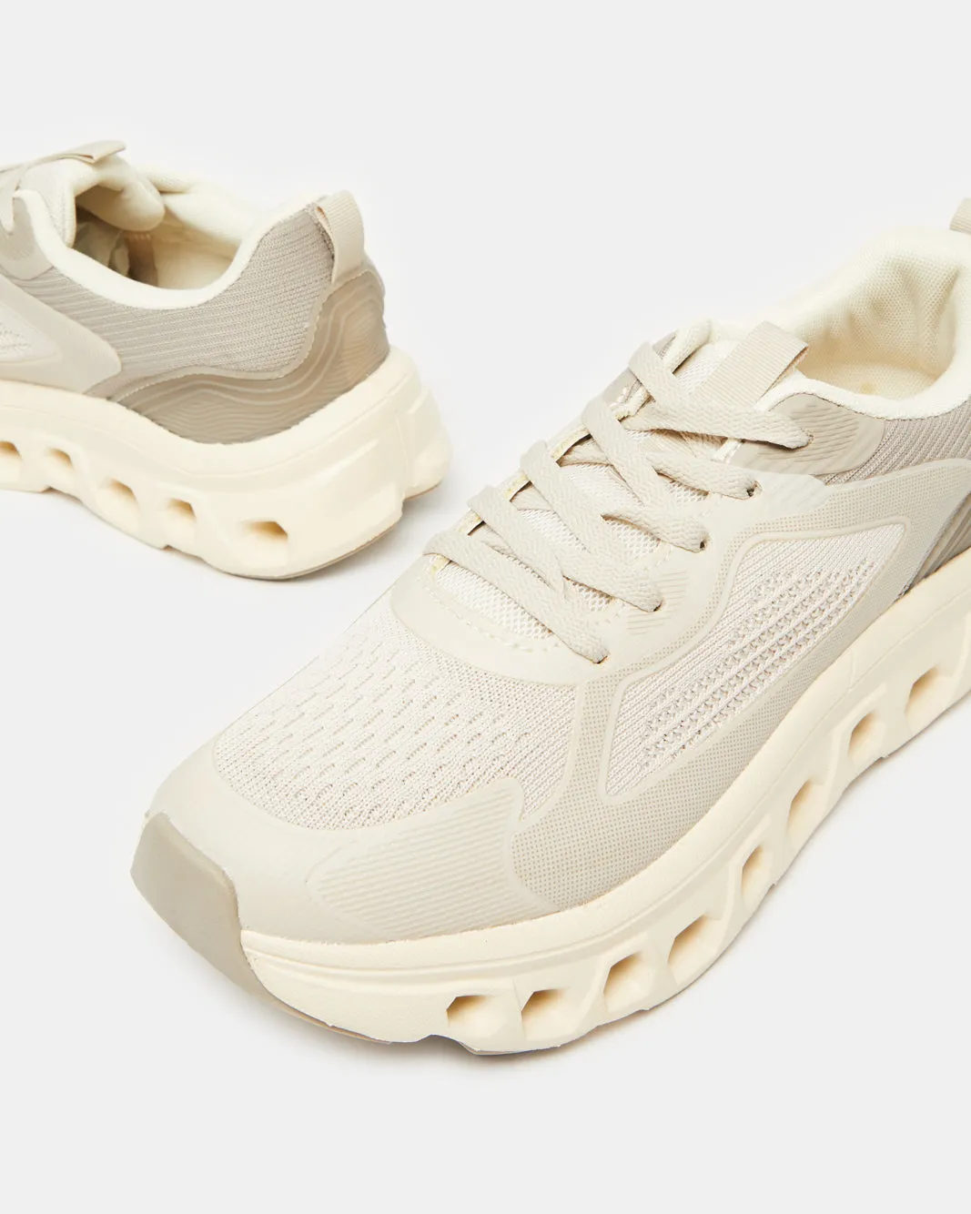 Men Beige Material Block Trainers sold by Redtag product image thumbnail 3