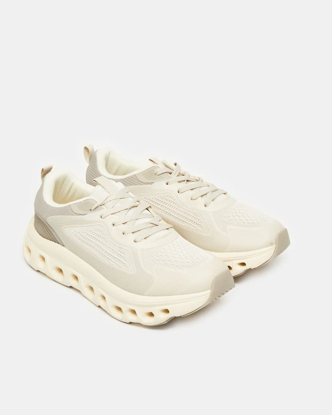 Men Beige Material Block Trainers sold by Redtag product image thumbnail 2