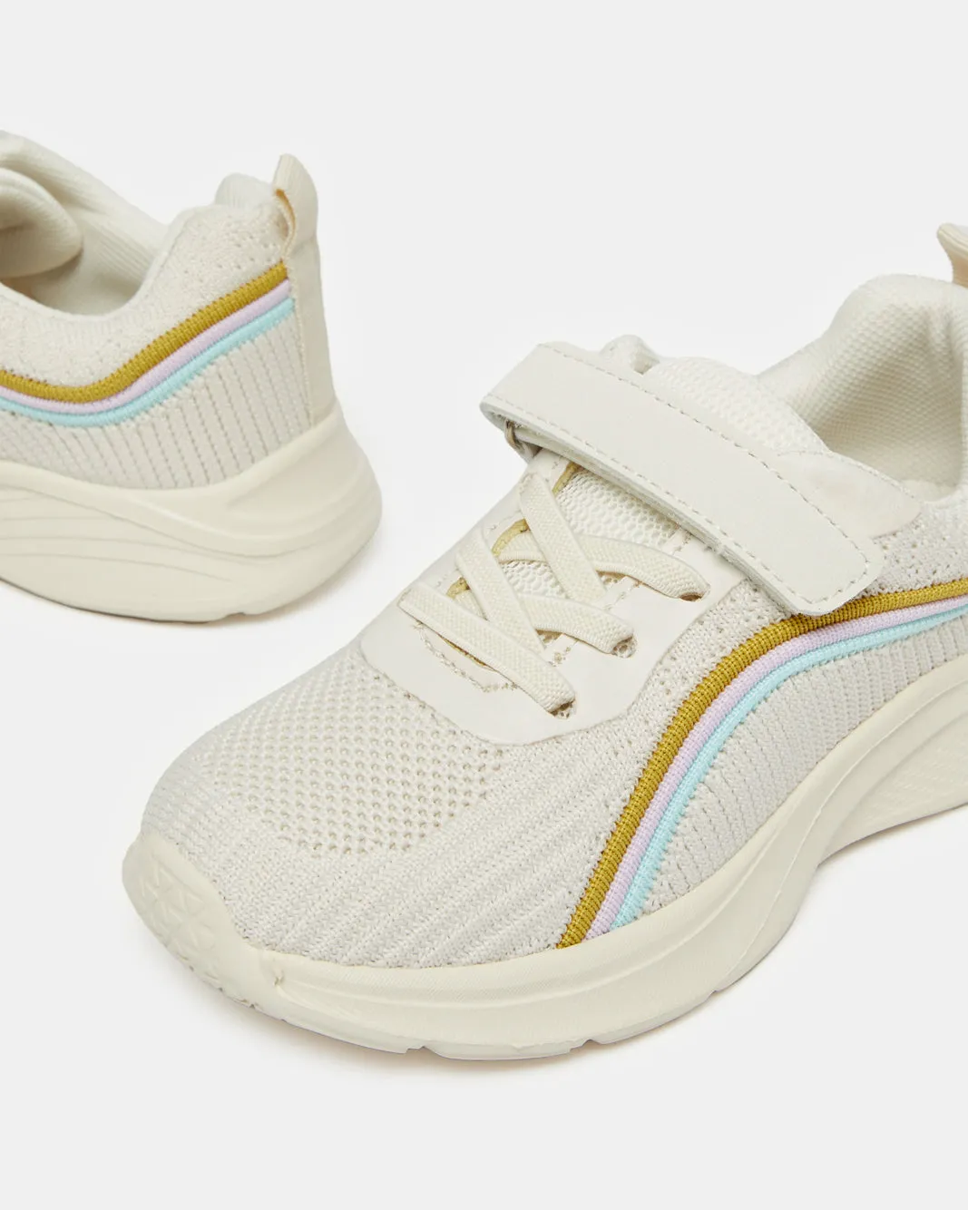 Girls Beige Mesh Trainer sold by Redtag product image thumbnail 3