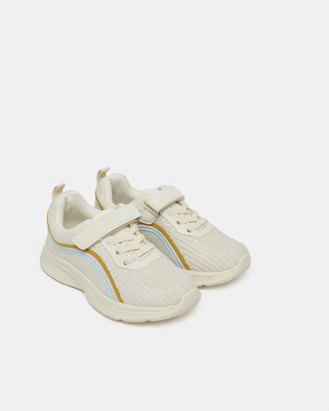 Girls Beige Mesh Trainer sold by Redtag product image thumbnail 2