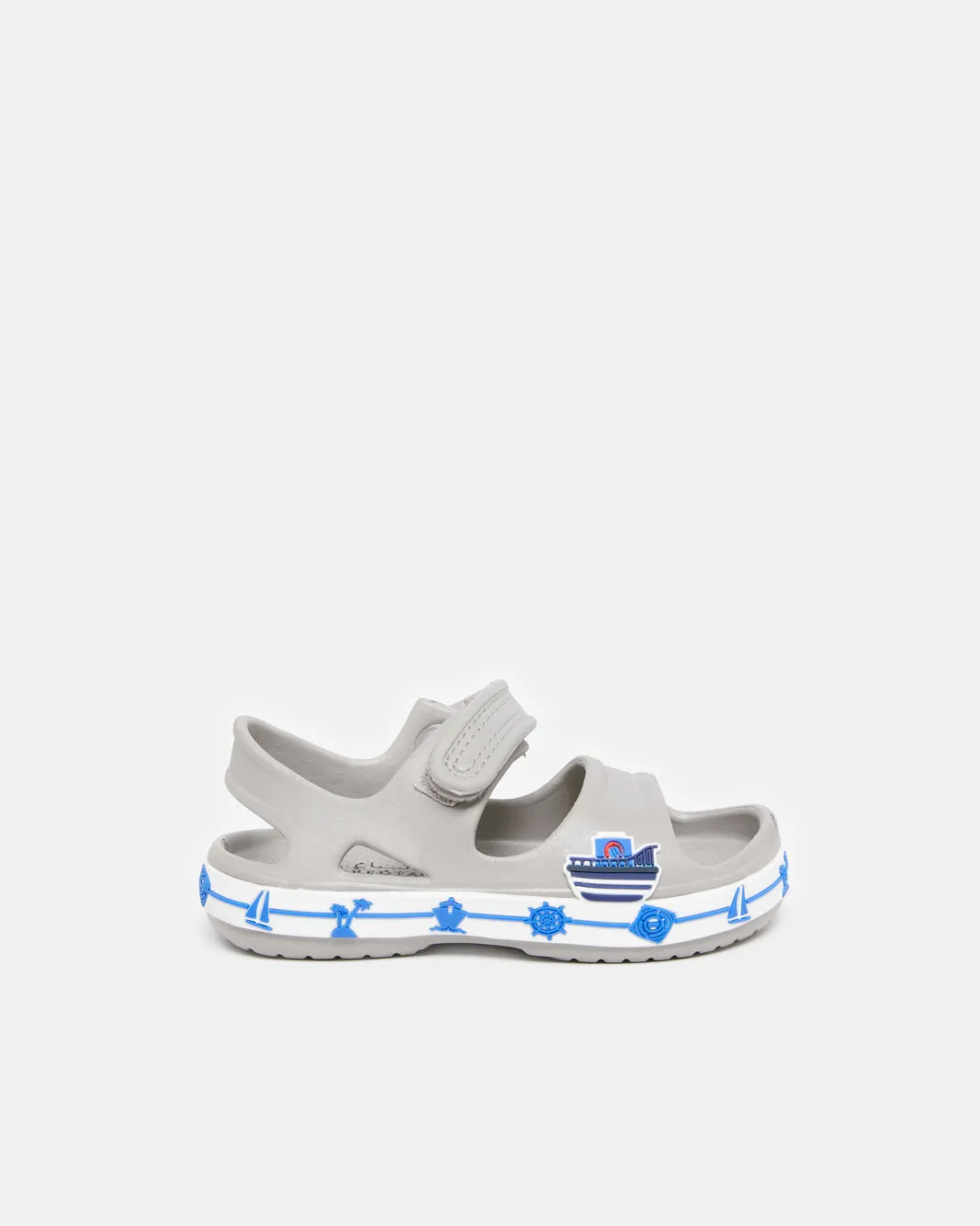 Boys Grey Moulded Slide sold by Redtag