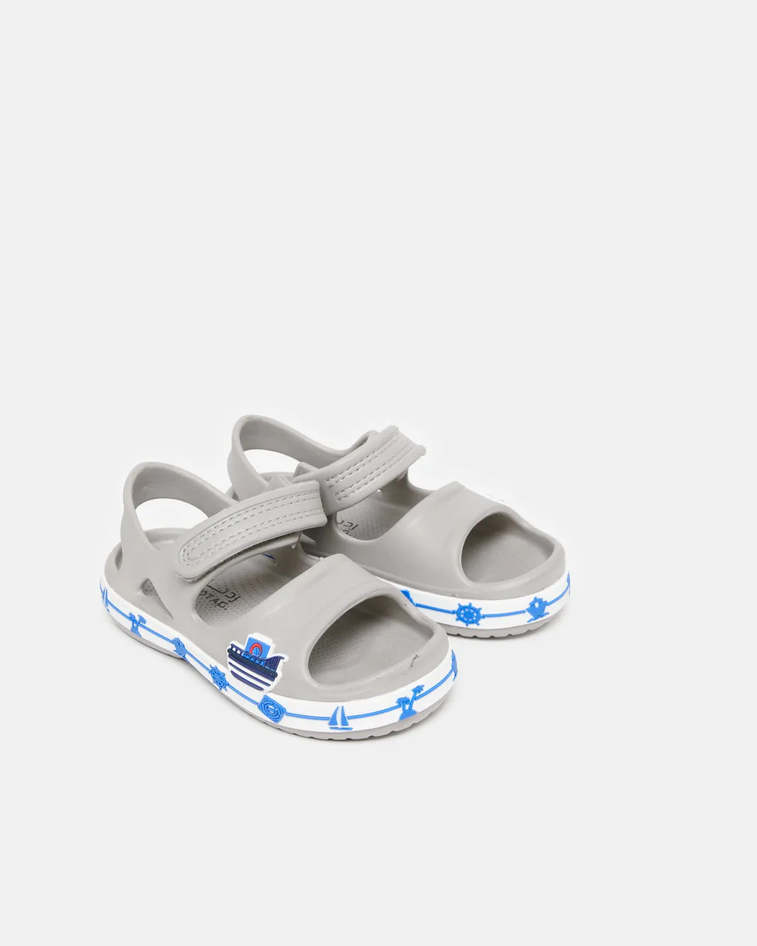Boys Grey Moulded Slide sold by Redtag product image thumbnail 2
