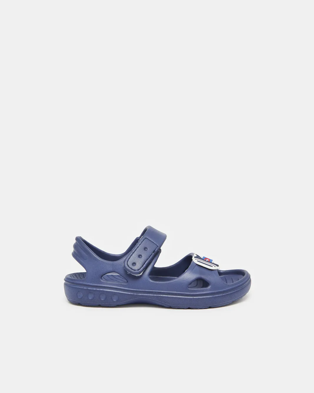 Boys Navy Moulded Slide sold by Redtag