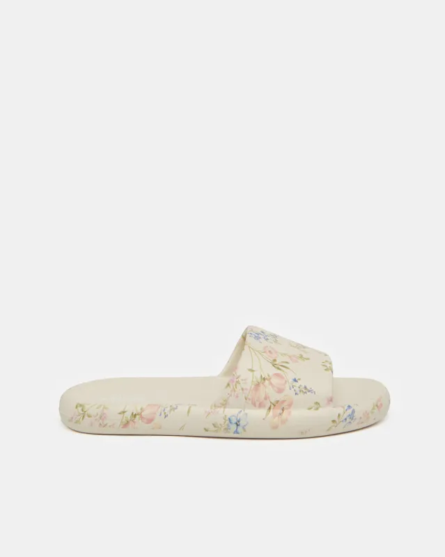 Women Beige Allover Print Slide sold by Redtag