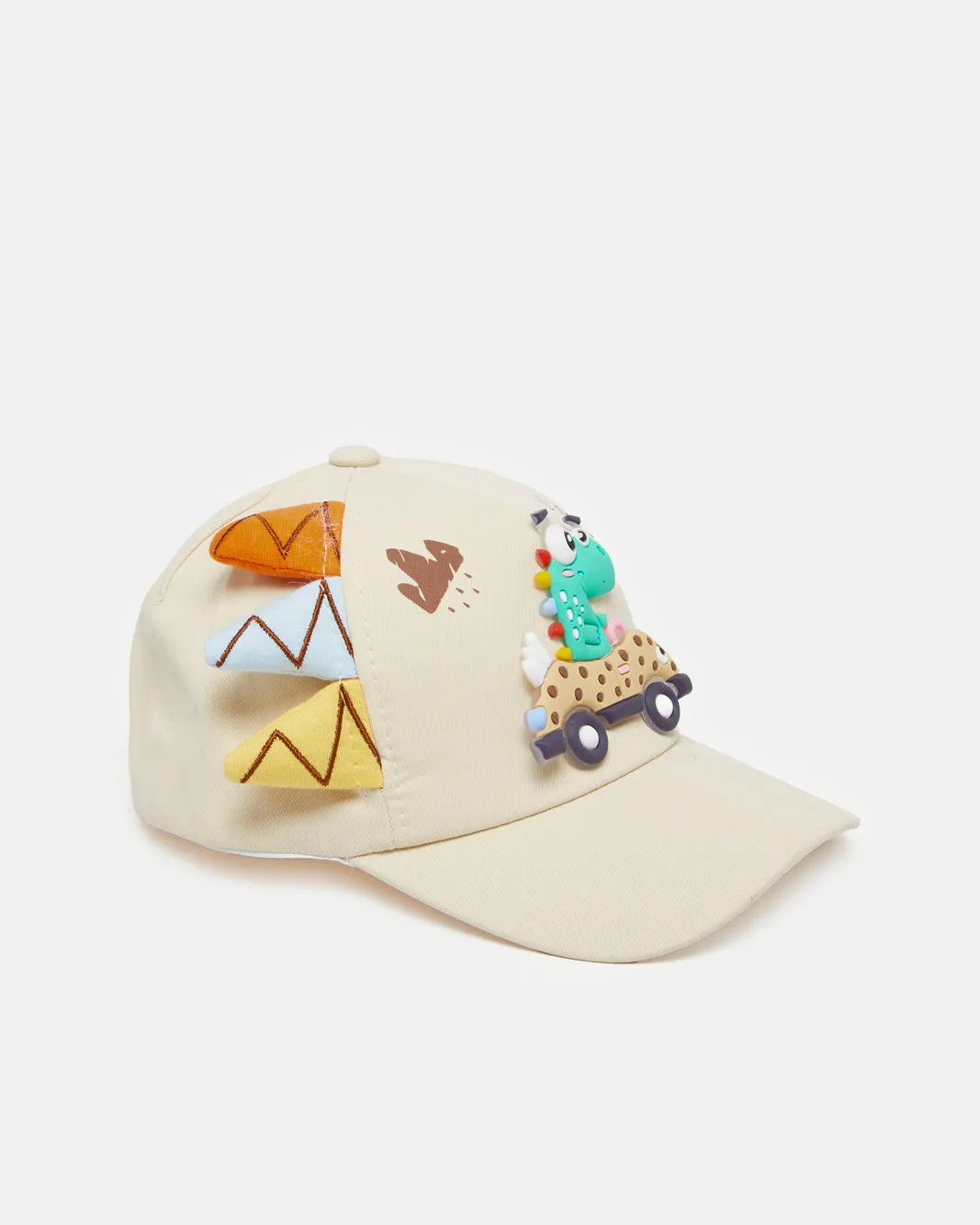 Boys Beige Embellished Cap sold by Redtag