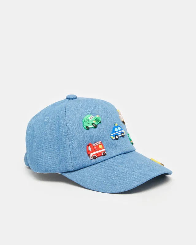 Boys Blue Embellished Cap sold by Redtag