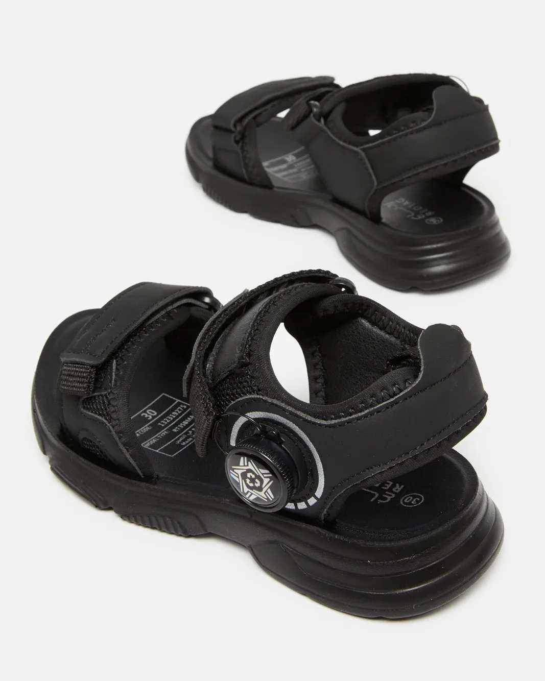 Boys Black Sport Sandals sold by Redtag product image thumbnail 4