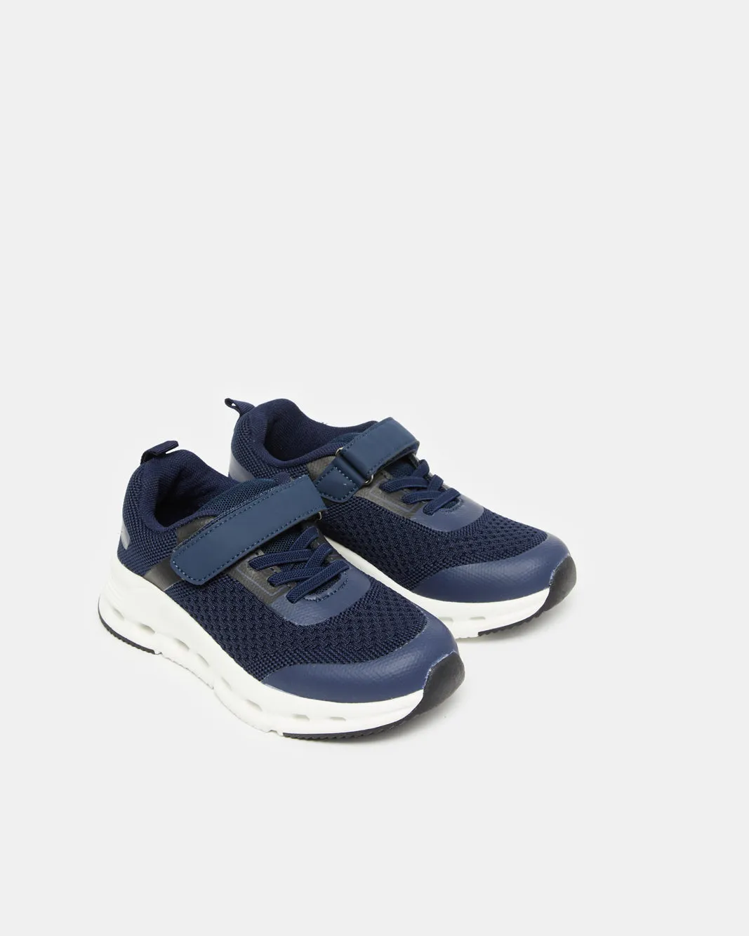 Boys Navy Textured Sneakers sold by Redtag product image thumbnail 2