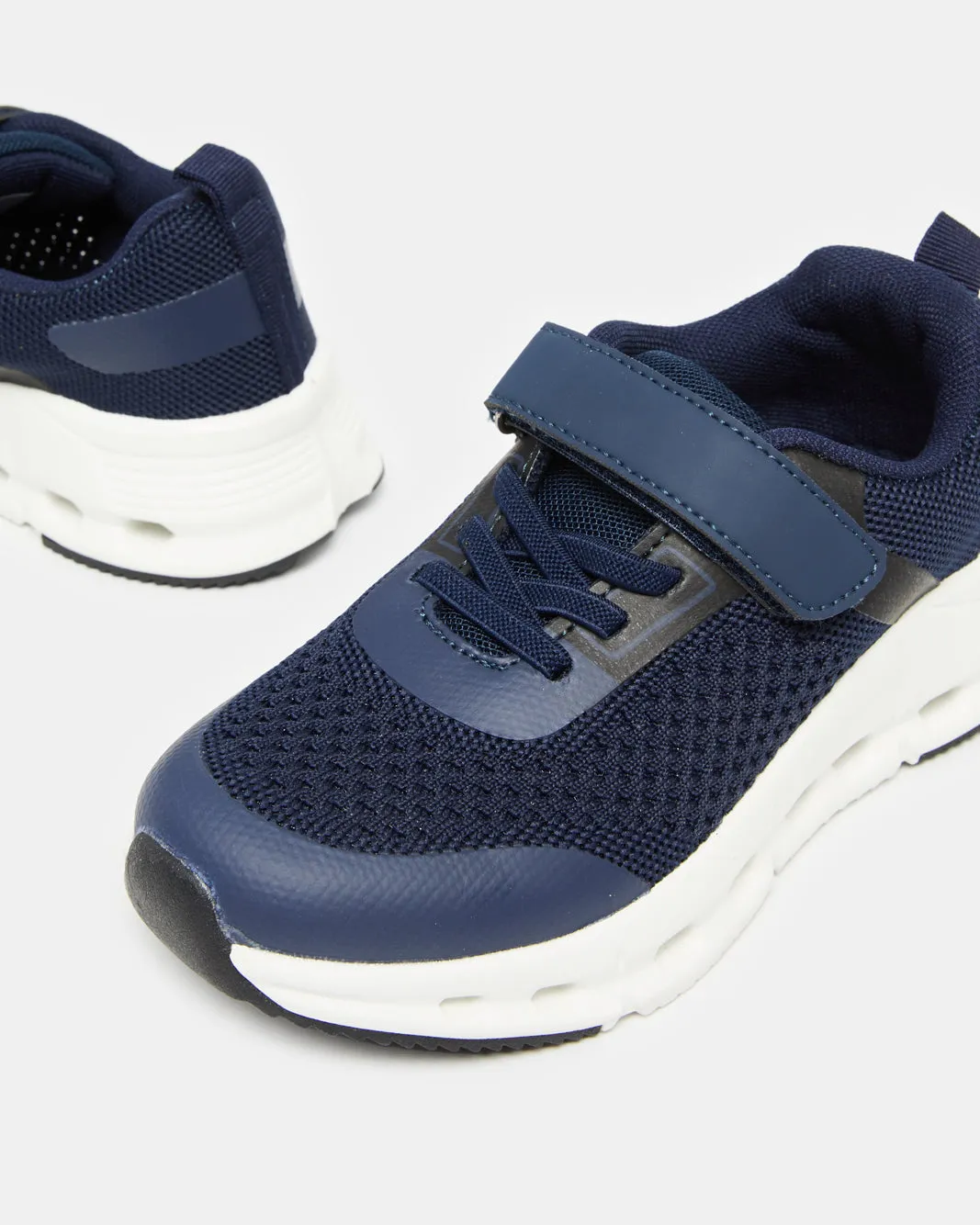 Boys Navy Textured Sneakers sold by Redtag product image thumbnail 3