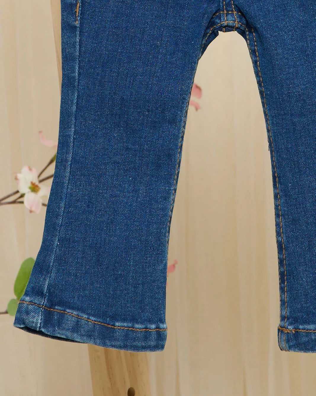 Infant Girls Blue Two-Front Pocket Jeans sold by Redtag product image thumbnail 4