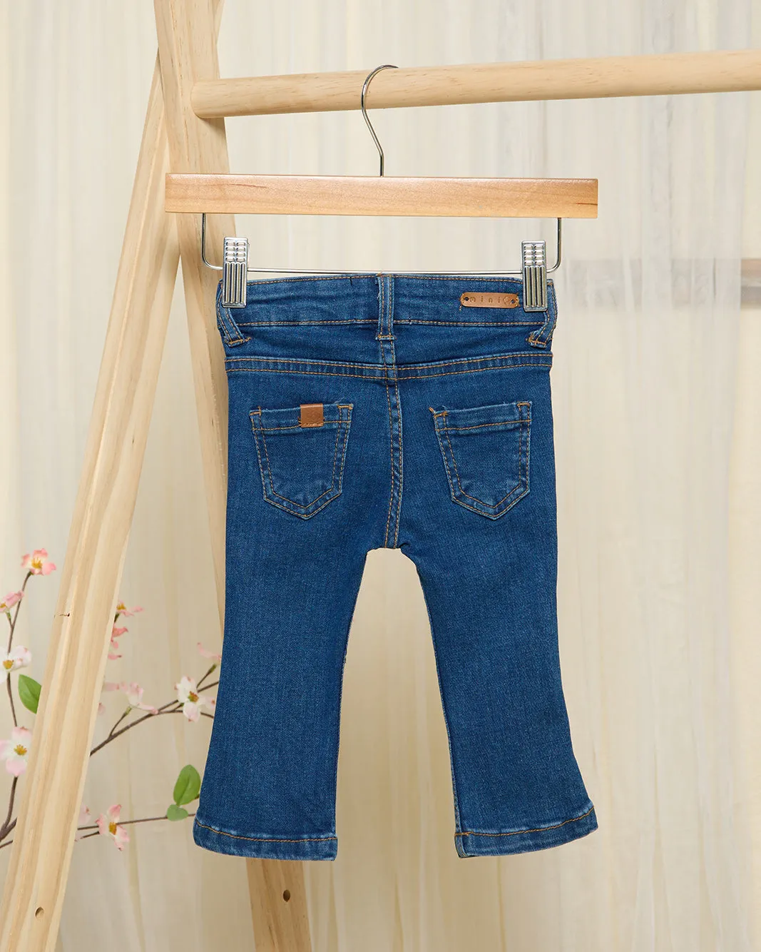 Infant Girls Blue Two-Front Pocket Jeans sold by Redtag product image thumbnail 3