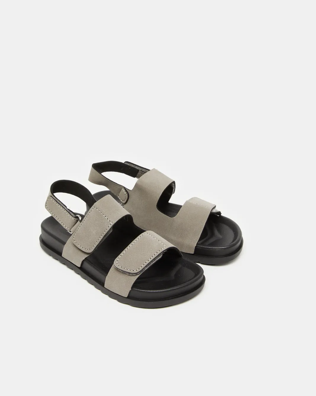 Boys Plain Grey Comfort Sandals sold by Redtag product image thumbnail 2