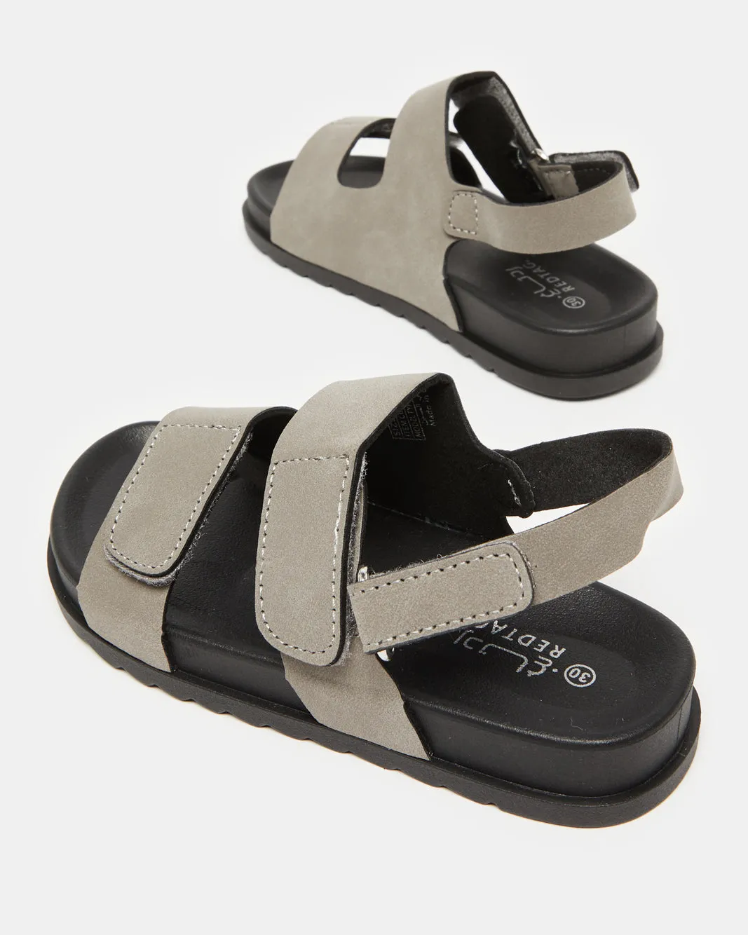 Boys Plain Grey Comfort Sandals sold by Redtag product image thumbnail 4