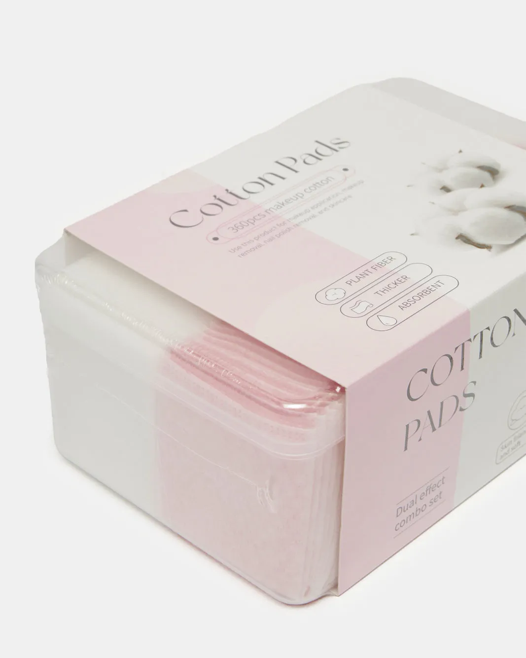 White And Pink Boxed Thin Cotton Pads (360 Piece) sold by Redtag product image thumbnail 3