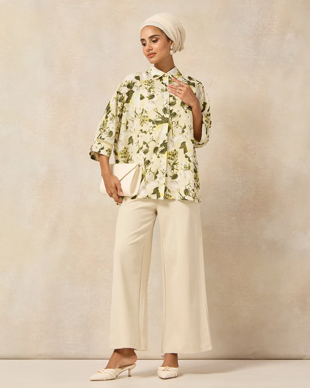 Women Yellow Printed Shirt sold by Redtag product image thumbnail 2