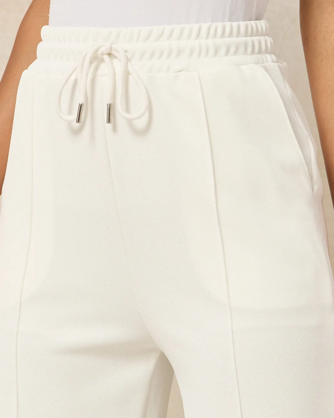 Women Ivory Elasticated Waist Wide Leg Trouser sold by Redtag product image thumbnail 4