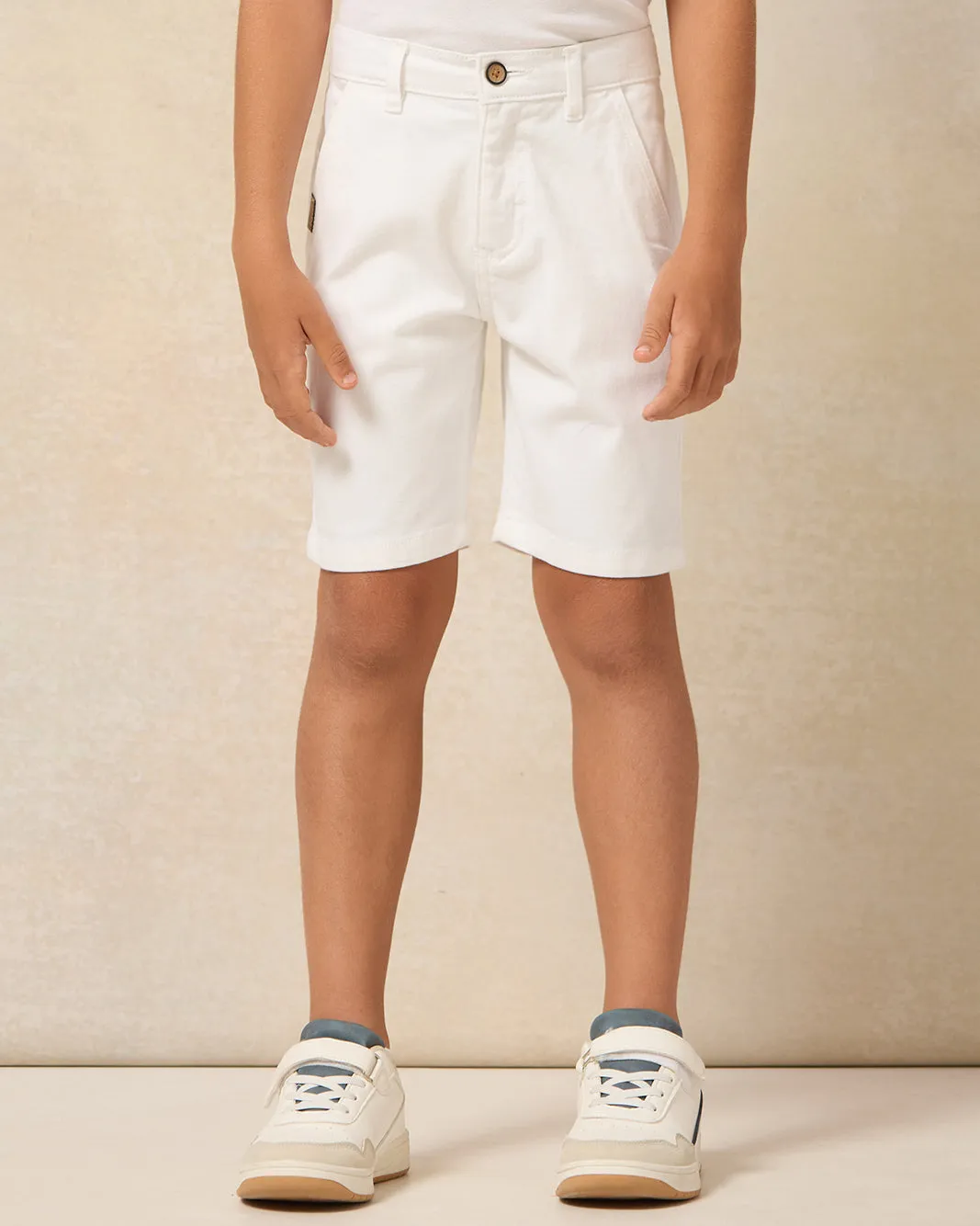 Boys White Chino Shorts sold by Redtag