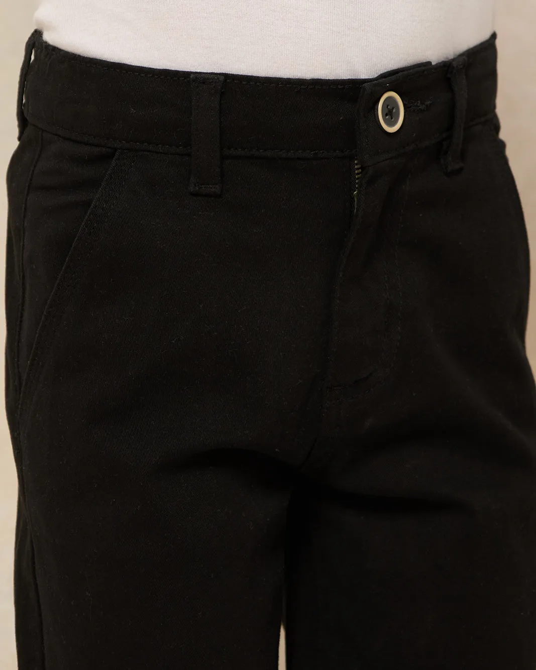Boys Black Chino Shorts sold by Redtag product image thumbnail 4