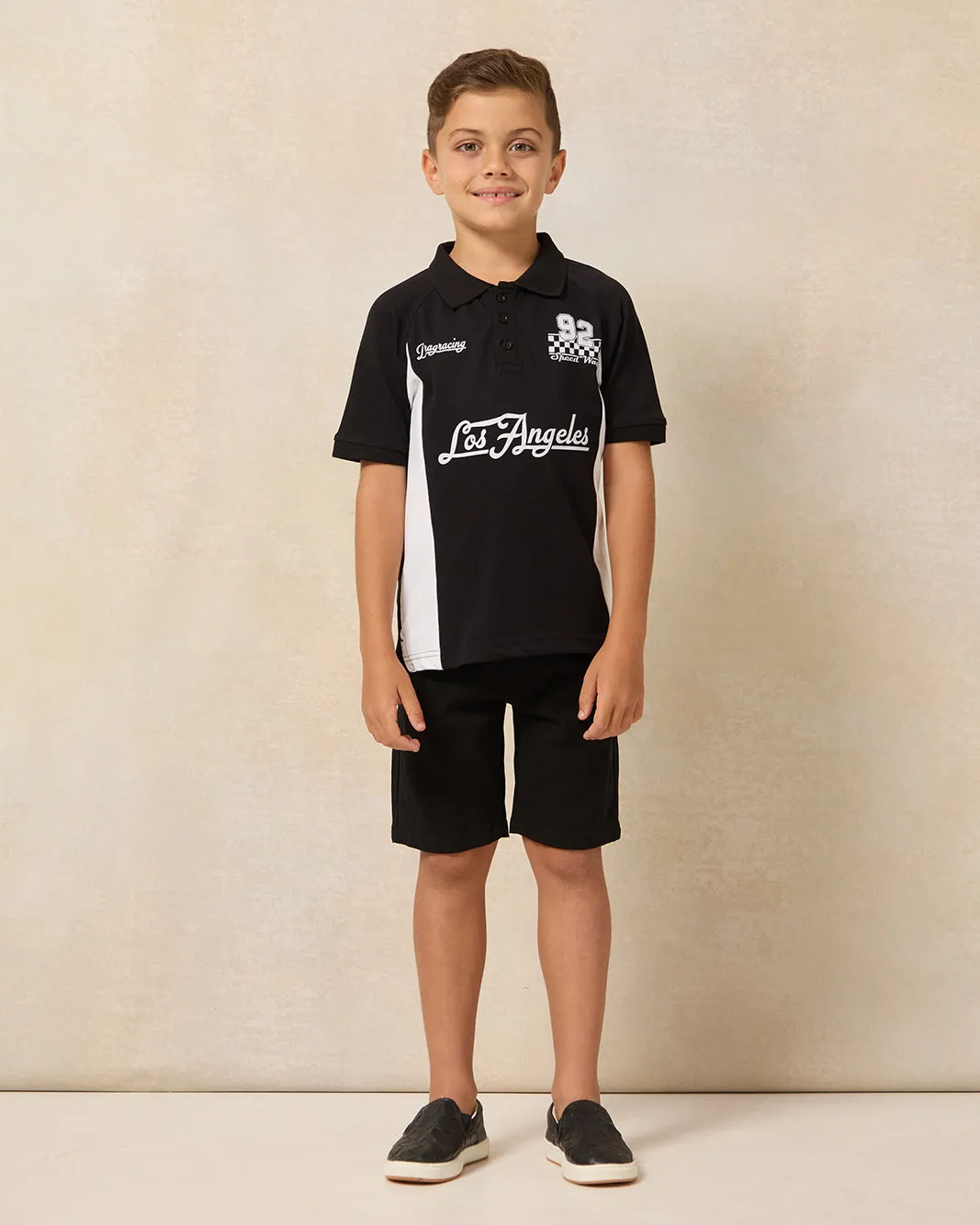 Boys Black Chino Shorts sold by Redtag product image thumbnail 2