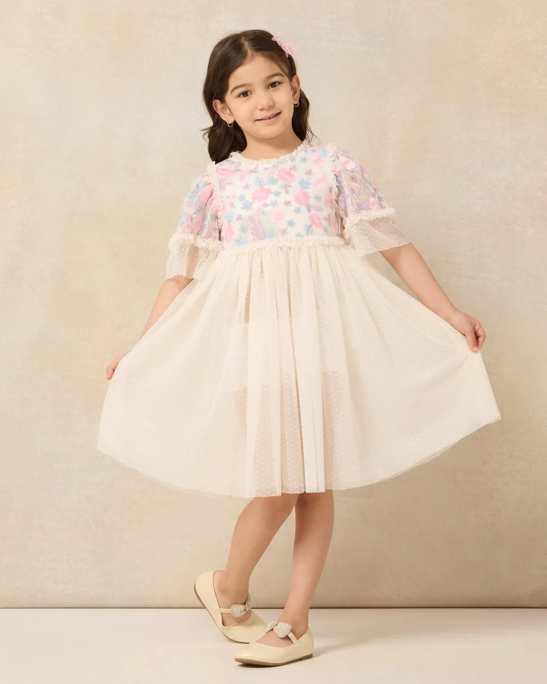 Girls Pink Embellished Dress sold by Redtag