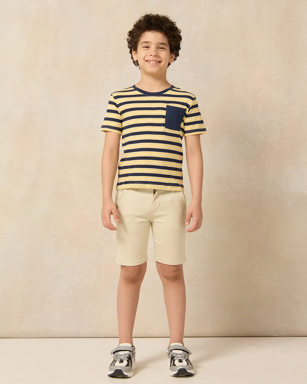 Boys Beige Chino Sorts sold by Redtag product image thumbnail 2