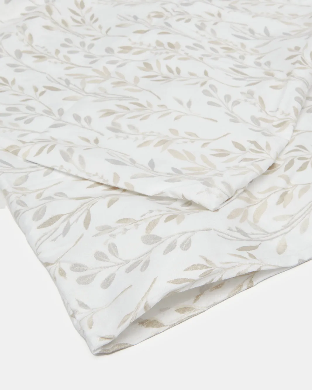 Grey Leaves Printed 2 Piece Flat Sheet (Single Size) sold by Redtag product image thumbnail 4