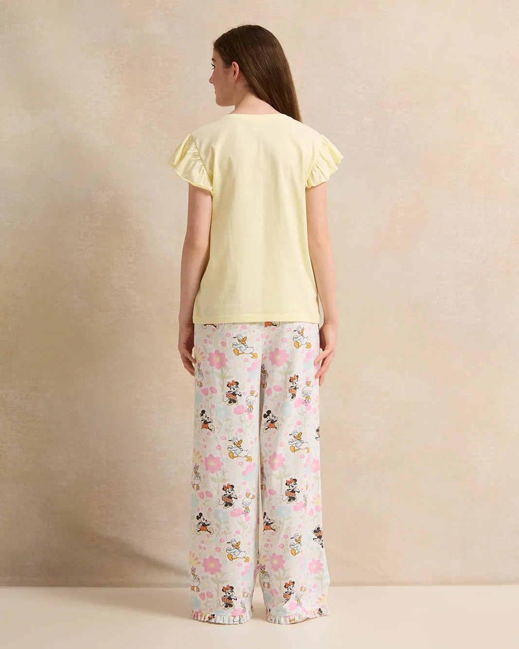 Senior Girls Yellow Printed Pyjama Set (2 Piece) sold by Redtag product image thumbnail 4