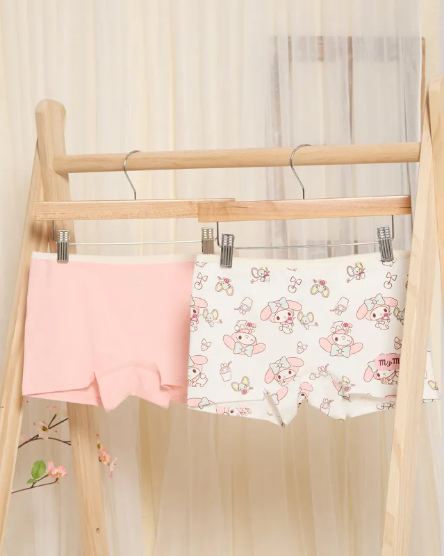 Senior Girls Pink And White Boxer Brief Set (Pack Of 2) sold by Redtag