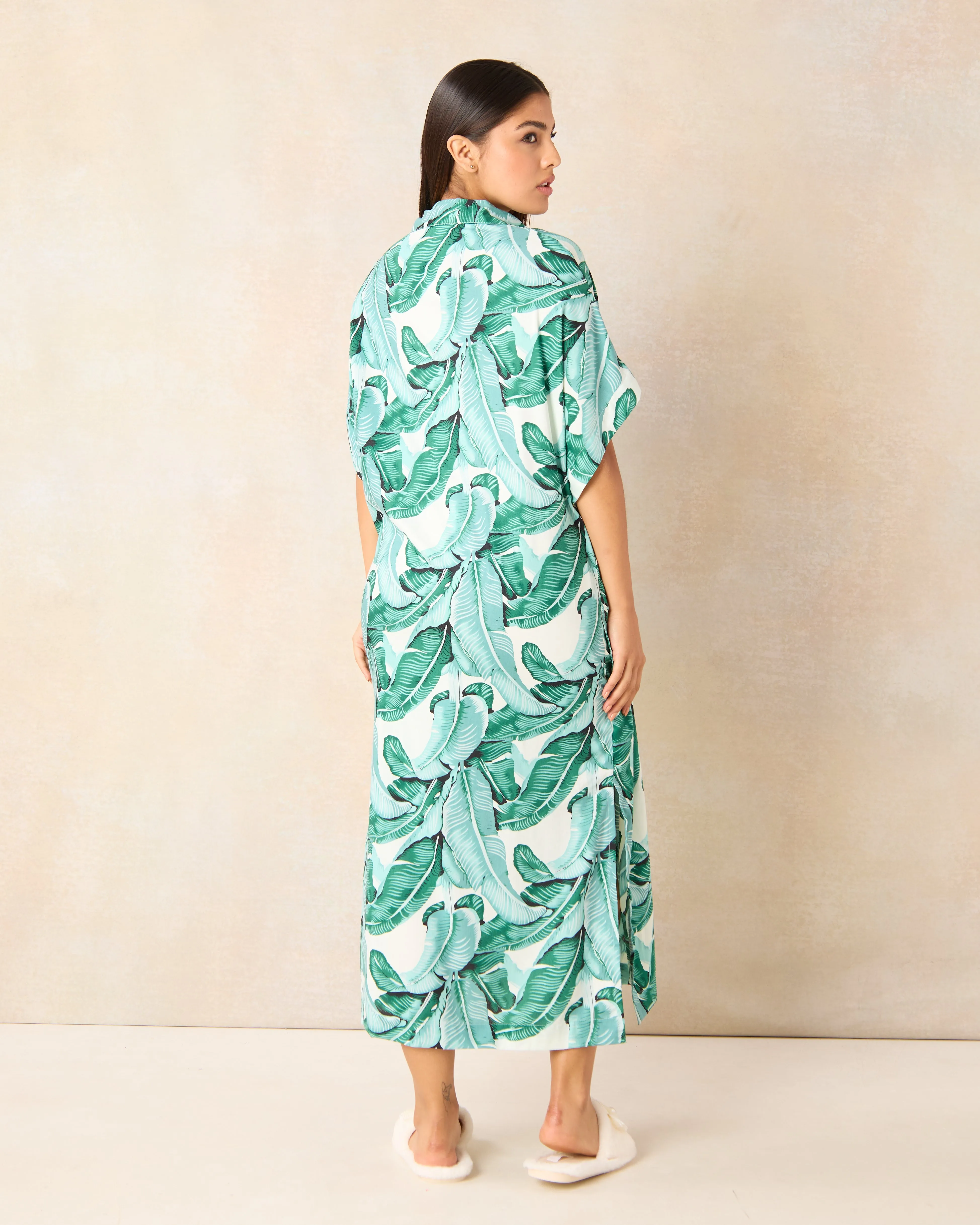 Women Blue Printed Nightgown sold by Redtag product image thumbnail 3