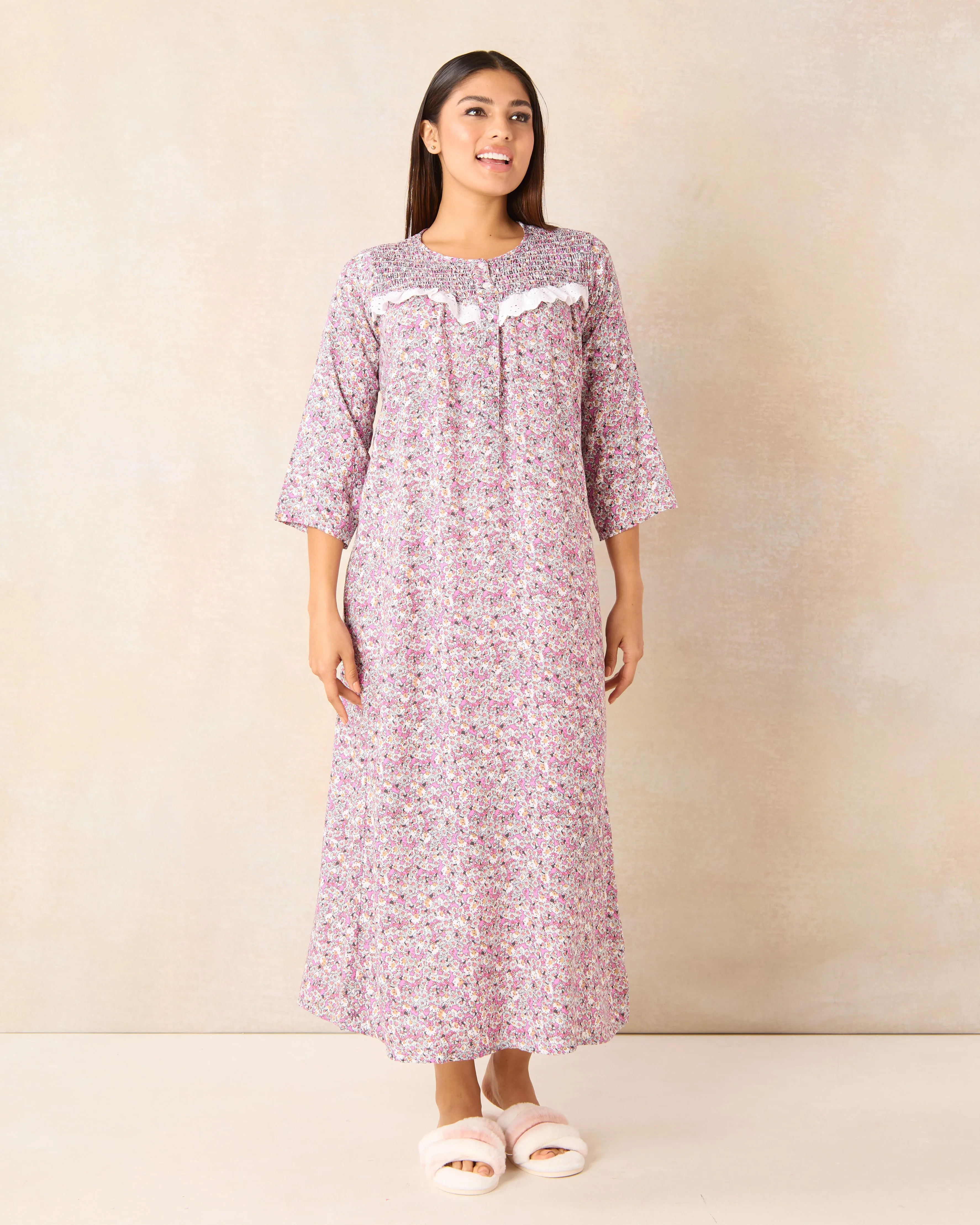 Women Lilac Printed Nightgown sold by Redtag product image thumbnail 4