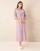 Women Lilac Printed Nightgown sold by Redtag