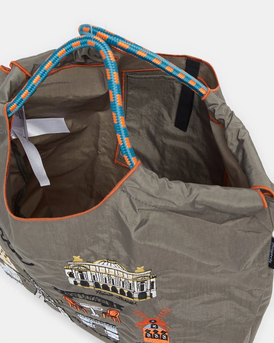 Women Brown Paris Print Shopper Bag sold by Redtag product image thumbnail 4