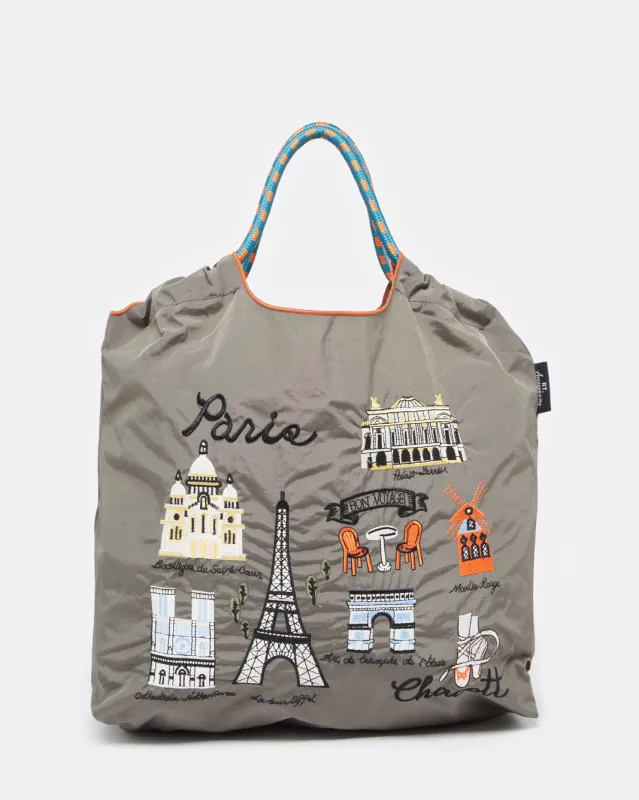 Women Brown Paris Print Shopper Bag sold by Redtag