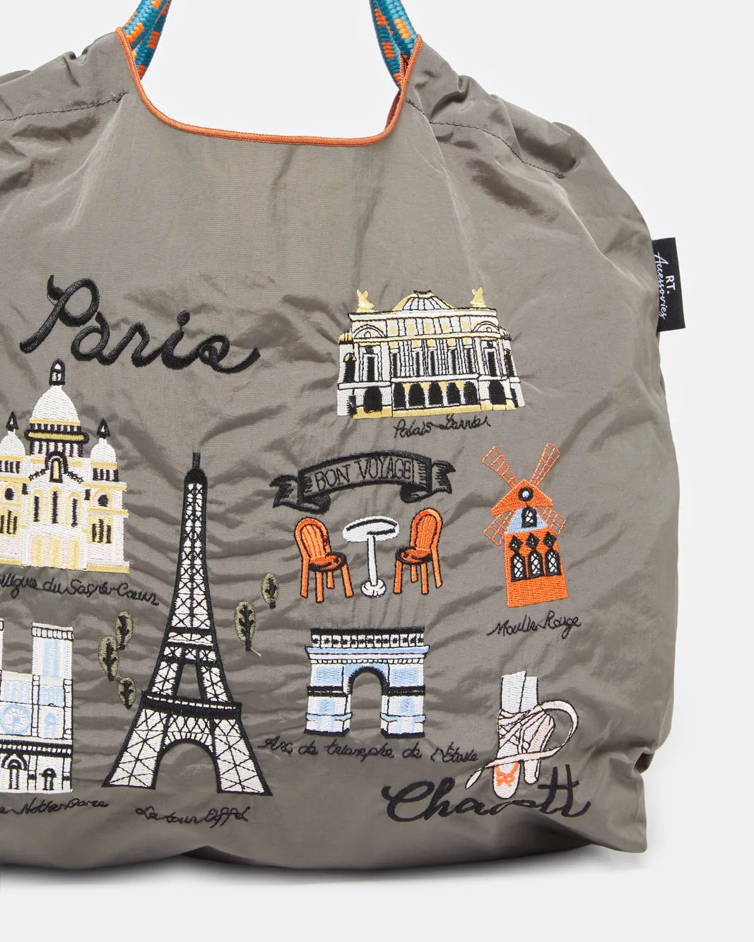 Women Brown Paris Print Shopper Bag sold by Redtag product image thumbnail 3