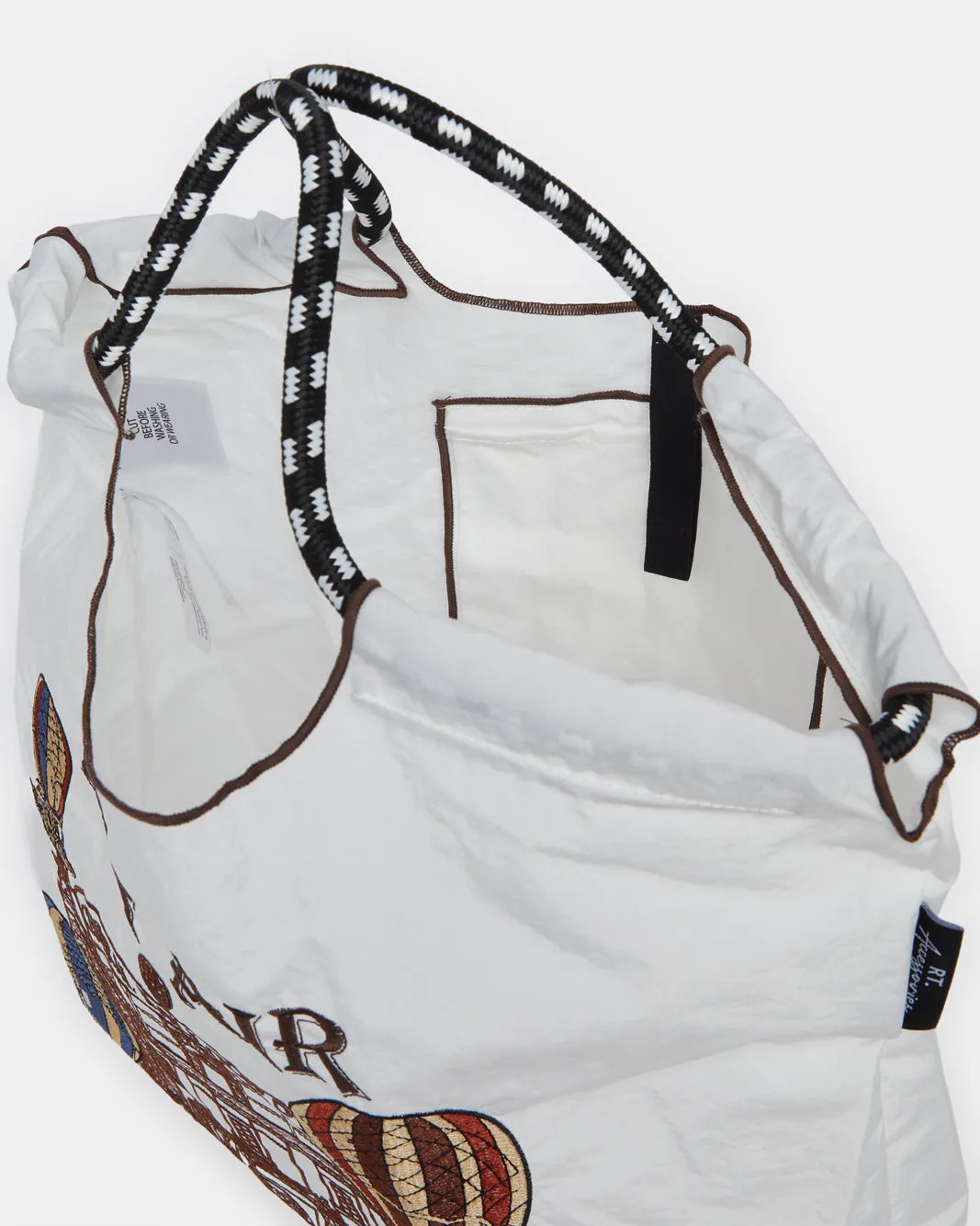 Women White Hot Air Print Shopper Bag sold by Redtag product image thumbnail 4