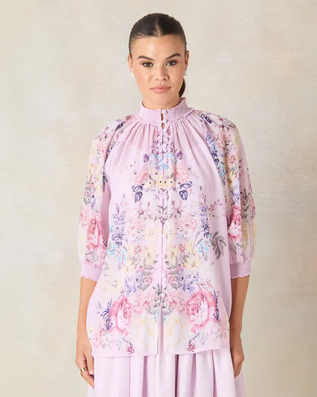 Women Pink Printed Blouse sold by Redtag