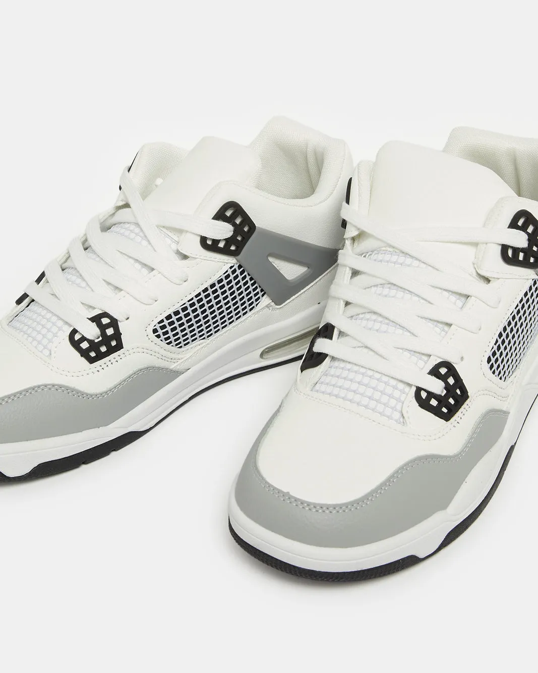 Men White Material Block Sneakers sold by Redtag product image thumbnail 3