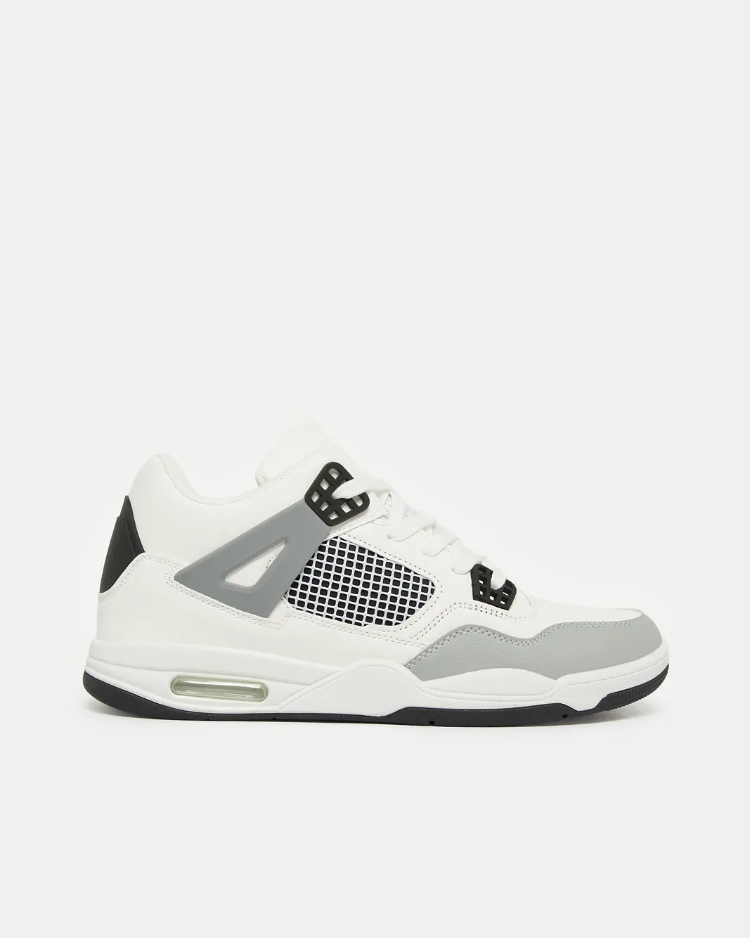 Men White Material Block Sneakers sold by Redtag