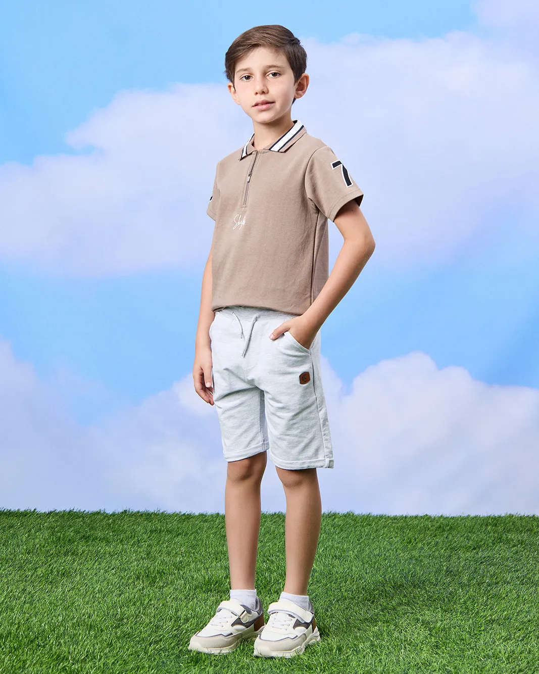 Boys Silver Active Shorts sold by Redtag product image thumbnail 2